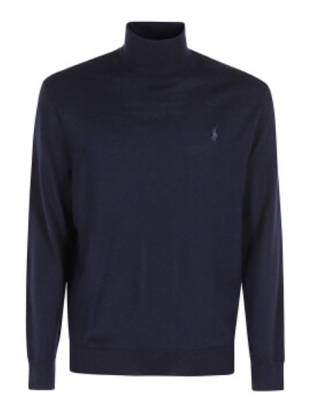Polo RL navy blue washable wool turtleneck
